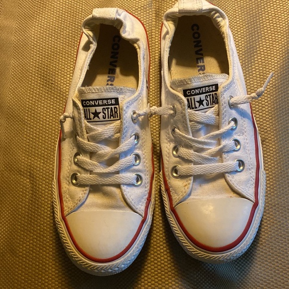 White Converse All Star Chucks-7 - Picture 7 of 14